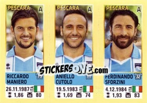 Sticker Maniero / Cutolo / Sforzini - Calciatori 2013-2014 n. 718 - Panini