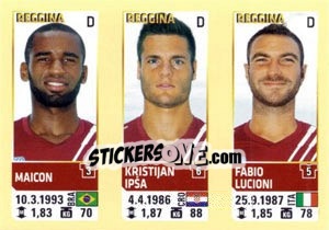 Sticker Maicon / Ipsa / Lucioni - Calciatori 2013-2014 n. 722 - Panini