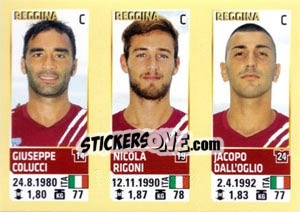 Figurina Colucci / Rigoni / Dall'Oglio - Calciatori 2013-2014 - Panini