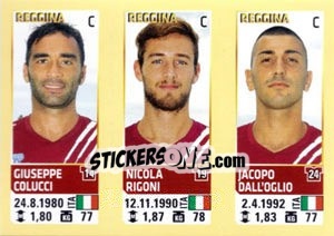 Sticker Colucci / Rigoni / Dall'Oglio - Calciatori 2013-2014 n. 724 - Panini