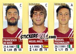 Sticker De Rose / Miguel Angel / Fischnaller - Calciatori 2013-2014 - Panini