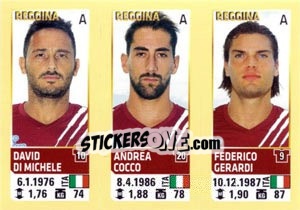 Cromo Di Michele / Cocco / Gerardi - Calciatori 2013-2014 - Panini