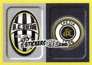 Sticker Scudetto Siena - Spezia - Calciatori 2013-2014 n. 728 - Panini