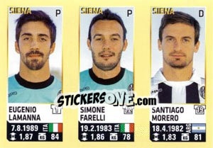 Sticker Lamanna / Farelli / Morero - Calciatori 2013-2014 n. 730 - Panini