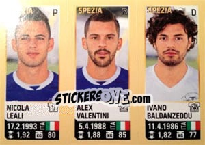 Sticker Leali / Valentini / Baldanzeddu - Calciatori 2013-2014 n. 738 - Panini