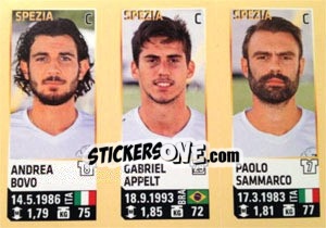 Sticker Bovo / Appelt / Sammarco - Calciatori 2013-2014 n. 741 - Panini