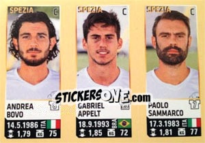 Sticker Bovo / Appelt / Sammarco - Calciatori 2013-2014 - Panini