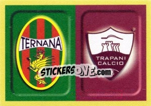 Figurina Scudetto Ternana -Trapani - Calciatori 2013-2014 - Panini