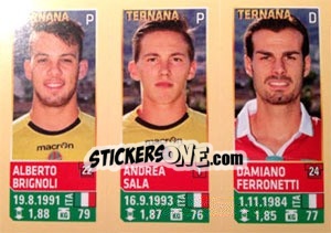 Cromo Brignoli / Sala / Ferronetti - Calciatori 2013-2014 - Panini