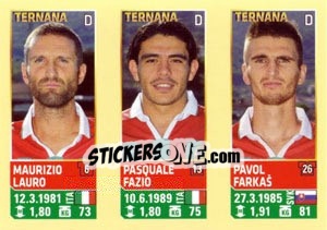 Sticker Lauro / Fazio / Farkas - Calciatori 2013-2014 n. 748 - Panini