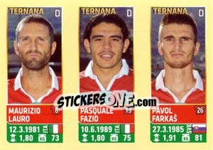 Cromo Lauro / Fazio / Farkas - Calciatori 2013-2014 - Panini