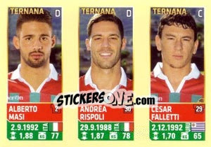 Sticker Masi / Rispoli / Falletti - Calciatori 2013-2014 - Panini