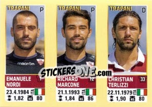 Sticker Nordi / Marcone / Terlizzi - Calciatori 2013-2014 - Panini