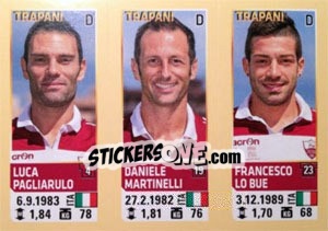 Sticker Pagliarulo / Martinelli / Lo Bue - Calciatori 2013-2014 - Panini