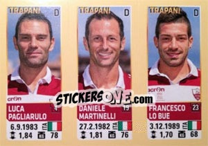 Cromo Pagliarulo / Martinelli / Lo Bue - Calciatori 2013-2014 - Panini