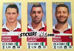 Sticker Rizzato / Garufo / Pacilli - Calciatori 2013-2014 - Panini