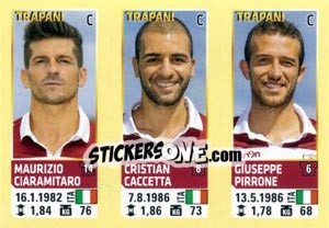 Sticker Ciaramitaro / Caccetta / Pirrone - Calciatori 2013-2014 - Panini