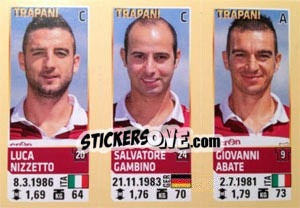 Sticker Nizzetto / Gambino / Abate - Calciatori 2013-2014 - Panini