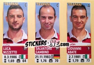 Cromo Nizzetto / Gambino / Abate - Calciatori 2013-2014 - Panini