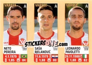 Sticker Pereira / Bjelanovic / Pavoletti - Calciatori 2013-2014 - Panini