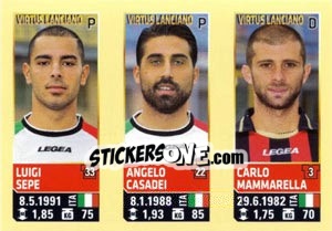 Sticker Sepe / Casadei / Mammarella - Calciatori 2013-2014 n. 772 - Panini