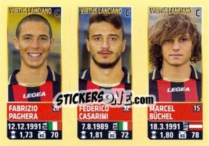 Cromo Paghera / Casarini / Buchel - Calciatori 2013-2014 - Panini