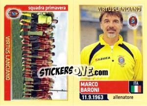 Sticker Baroni - Virtus Lanciano Primavera - Calciatori 2013-2014 n. 778 - Panini