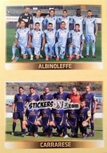 Figurina Squadra (Albinoleffe - Carrarese) - Calciatori 2013-2014 - Panini