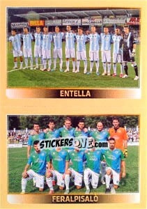 Figurina Squadra (Entella - Feralpisab) - Calciatori 2013-2014 - Panini