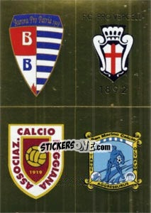 Sticker Scudetto (Pro Patria - Pro Vercelli - Reggiana - San Marino)