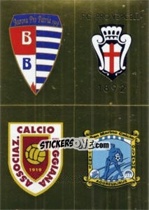 Sticker Scudetto (Pro Patria - Pro Vercelli - Reggiana - San Marino) - Calciatori 2013-2014 n. 787 - Panini