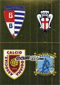 Figurina Scudetto (Pro Patria - Pro Vercelli - Reggiana - San Marino)