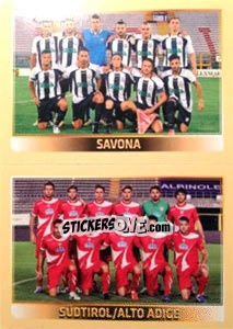 Figurina Squadra (Savona - Sudtiro/Alto Adige) - Calciatori 2013-2014 - Panini