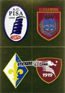 Sticker Scudetto (Pisa - Pontedera - Prato - Salernitana) - Calciatori 2013-2014 n. 802 - Panini