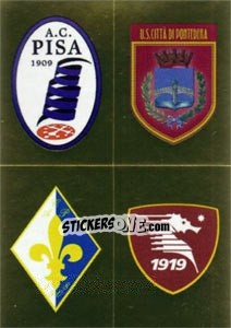 Cromo Scudetto (Pisa - Pontedera - Prato - Salernitana) - Calciatori 2013-2014 - Panini