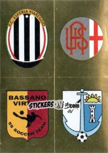 Sticker Scudetto (Viareggio - Alessandria - Bassano - Bellaria Igea) - Calciatori 2013-2014 n. 805 - Panini