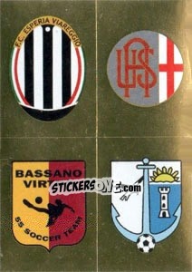 Figurina Scudetto (Viareggio - Alessandria - Bassano - Bellaria Igea)