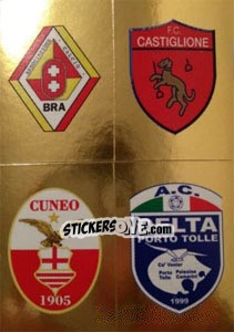 Cromo Scudetto (Bra - Castiglione - Cuneo - Delta Portp Tolle) - Calciatori 2013-2014 - Panini