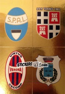 Sticker Scudetto (SPAL - Torres - Virtus Verona - Aprilia) - Calciatori 2013-2014 n. 809 - Panini