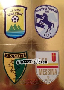 Sticker Scudetto (Ischia - Martina Franca - Melfi - Messina) - Calciatori 2013-2014 n. 812 - Panini