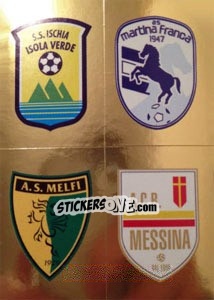 Cromo Scudetto (Ischia - Martina Franca - Melfi - Messina) - Calciatori 2013-2014 - Panini