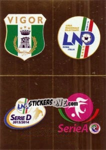 Cromo Scudetto (Vigor Lamezia - Lega Nazonale Diletta) - Calciatori 2013-2014 - Panini