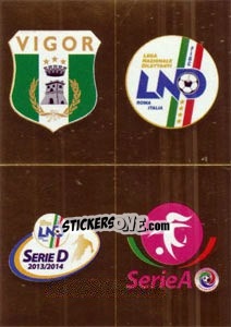 Sticker Scudetto (Vigor Lamezia - Lega Nazonale Diletta) - Calciatori 2013-2014 n. 814 - Panini