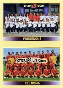 Figurina Squadra (Pordenone - Res Roma) - Calciatori 2013-2014 - Panini