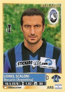 Sticker Lionel Scaloni (Atalanta) - Calciatori 2013-2014 - Panini