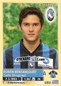 Cromo Ruben Bentancourt (Atalanta) - Calciatori 2013-2014 - Panini
