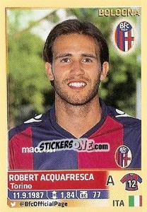 Sticker Robert Acquafresca (Bologna) - Calciatori 2013-2014 - Panini