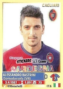 Cromo Alessandro Bastrini (Cagliari) - Calciatori 2013-2014 - Panini