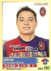 Figurina Adryan (Cagliari) - Calciatori 2013-2014 - Panini