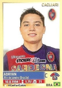 Sticker Adryan (Cagliari) - Calciatori 2013-2014 n. A13 - Panini
